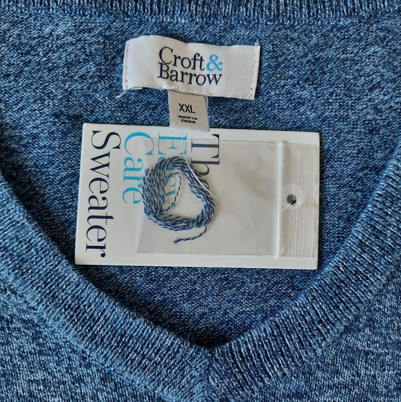 Croft & Barrow Men's V-neck sweater size XXL. - Picture 6 of 10
